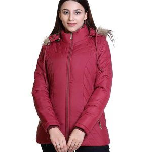 Classy Solid Winter Wear Girls Jacket